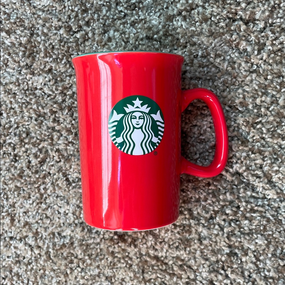 Starbucks Bold Red Mug with Iconic Logo